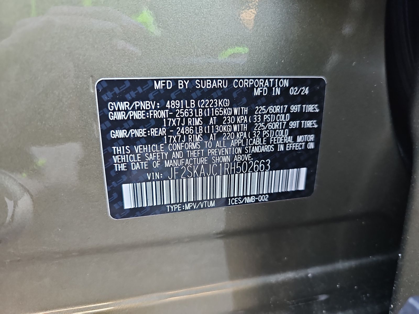 2024 Subaru Forester Wilderness AWD