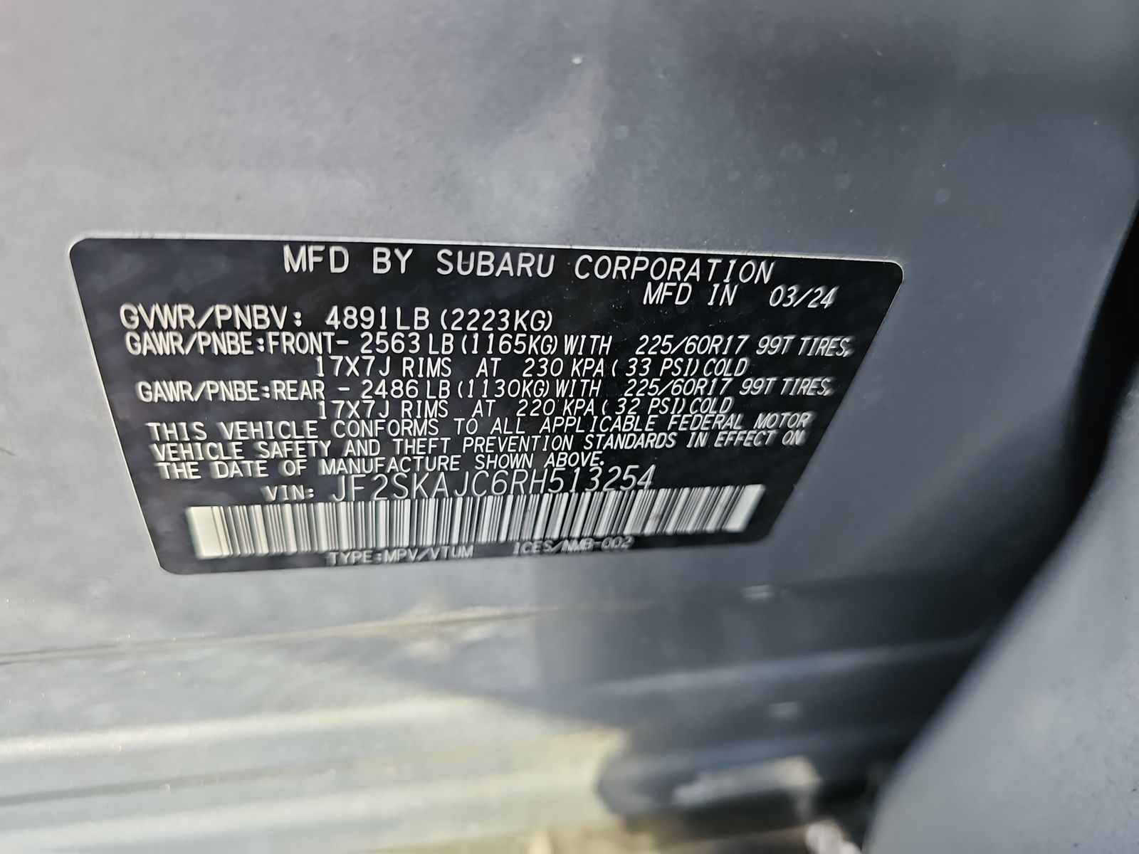 2024 Subaru Forester Wilderness AWD