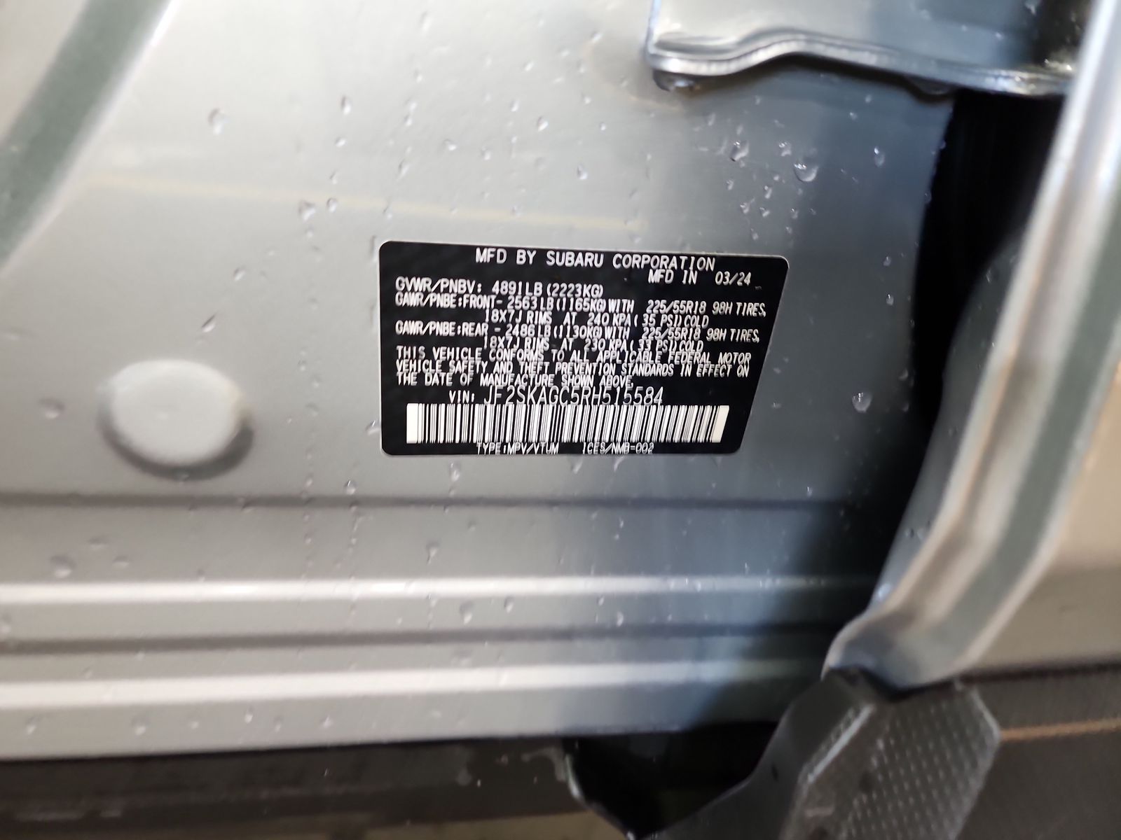 2024 Subaru Forester Sport AWD