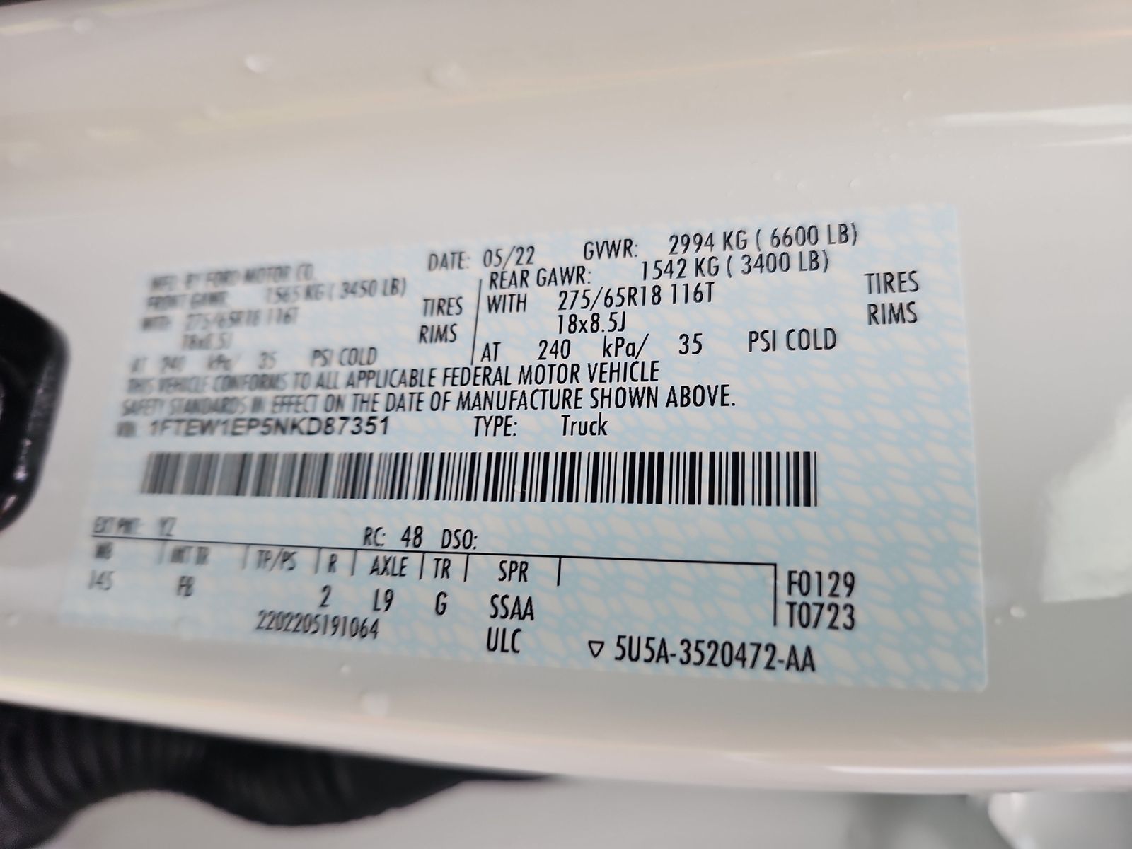 2022 Ford F-150 XLT AWD