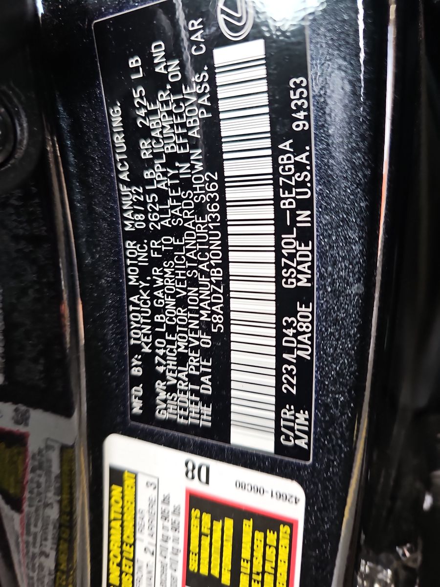 2022 Lexus ES ES 350 FWD
