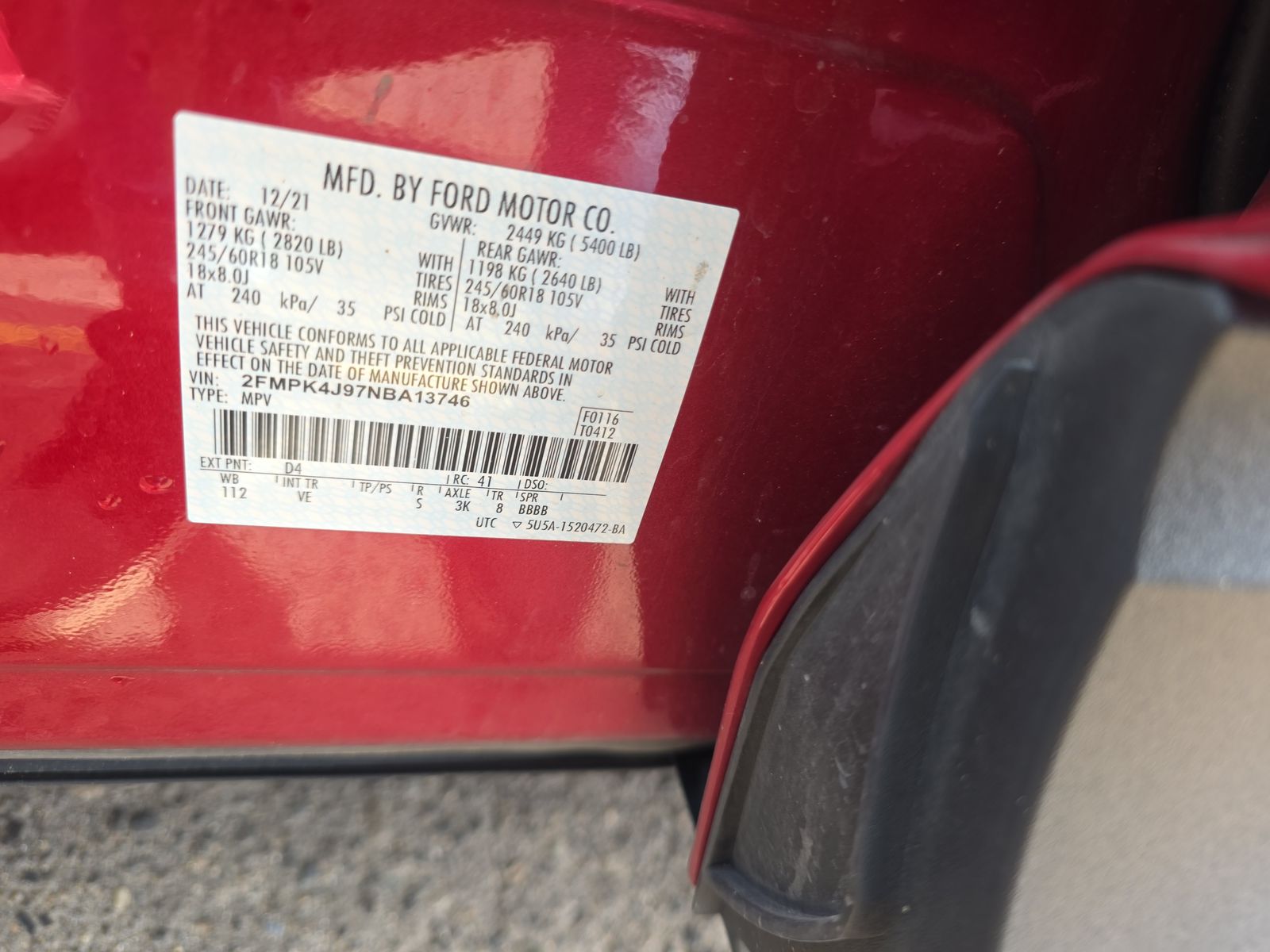 2022 Ford Edge SEL AWD