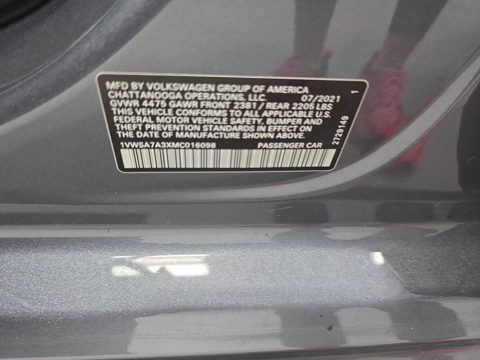 2021 Volkswagen Passat 2.0T SE FWD