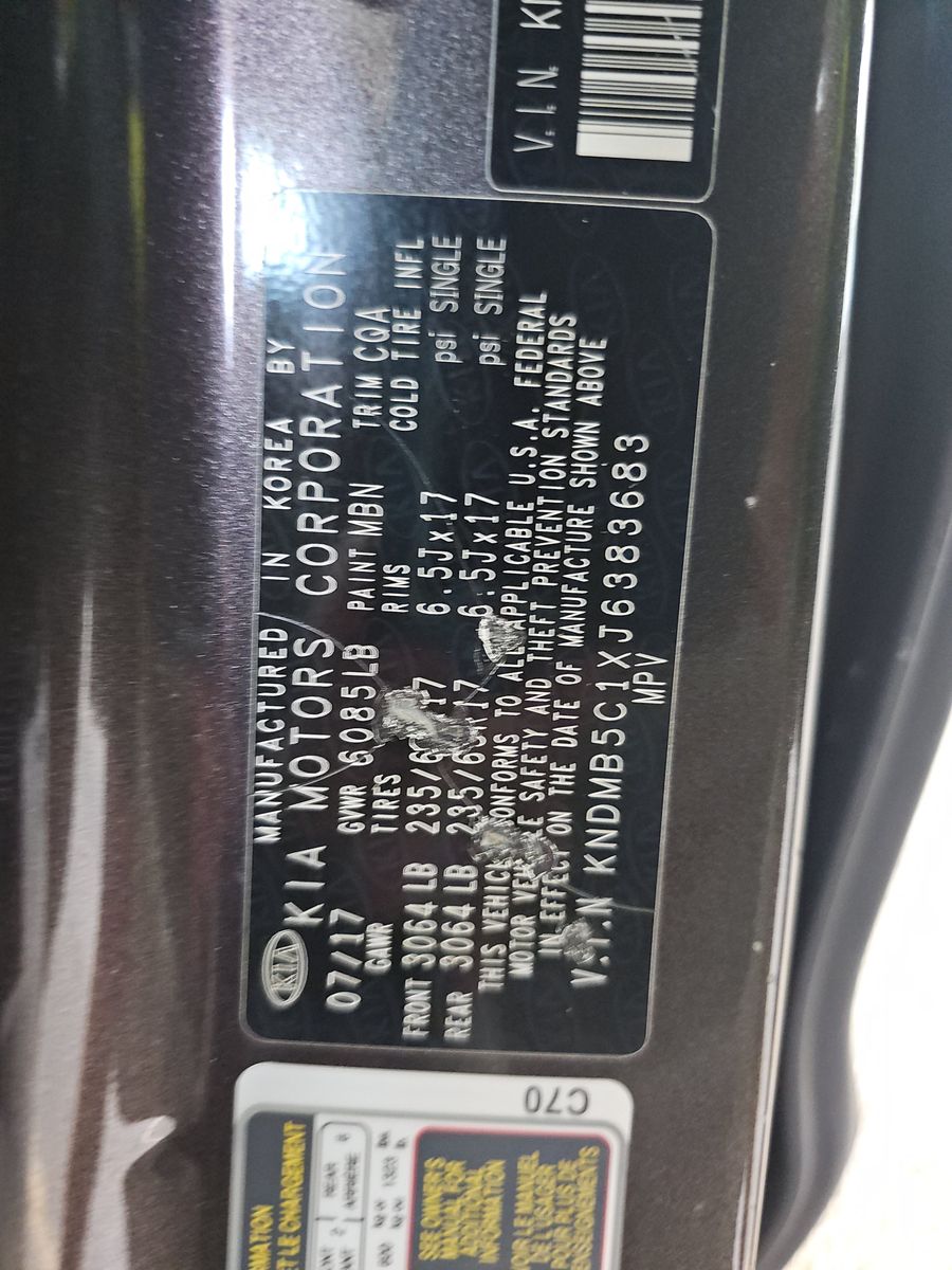 2018 Kia Sedona LX FWD