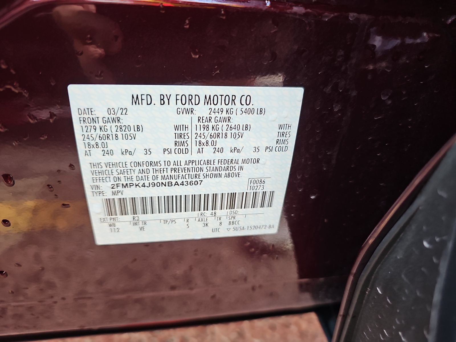 2022 Ford Edge SEL AWD