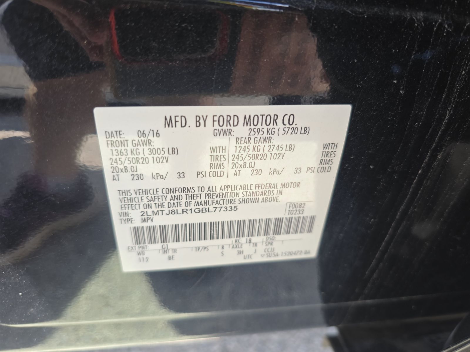 2016 Lincoln MKX Reserve AWD