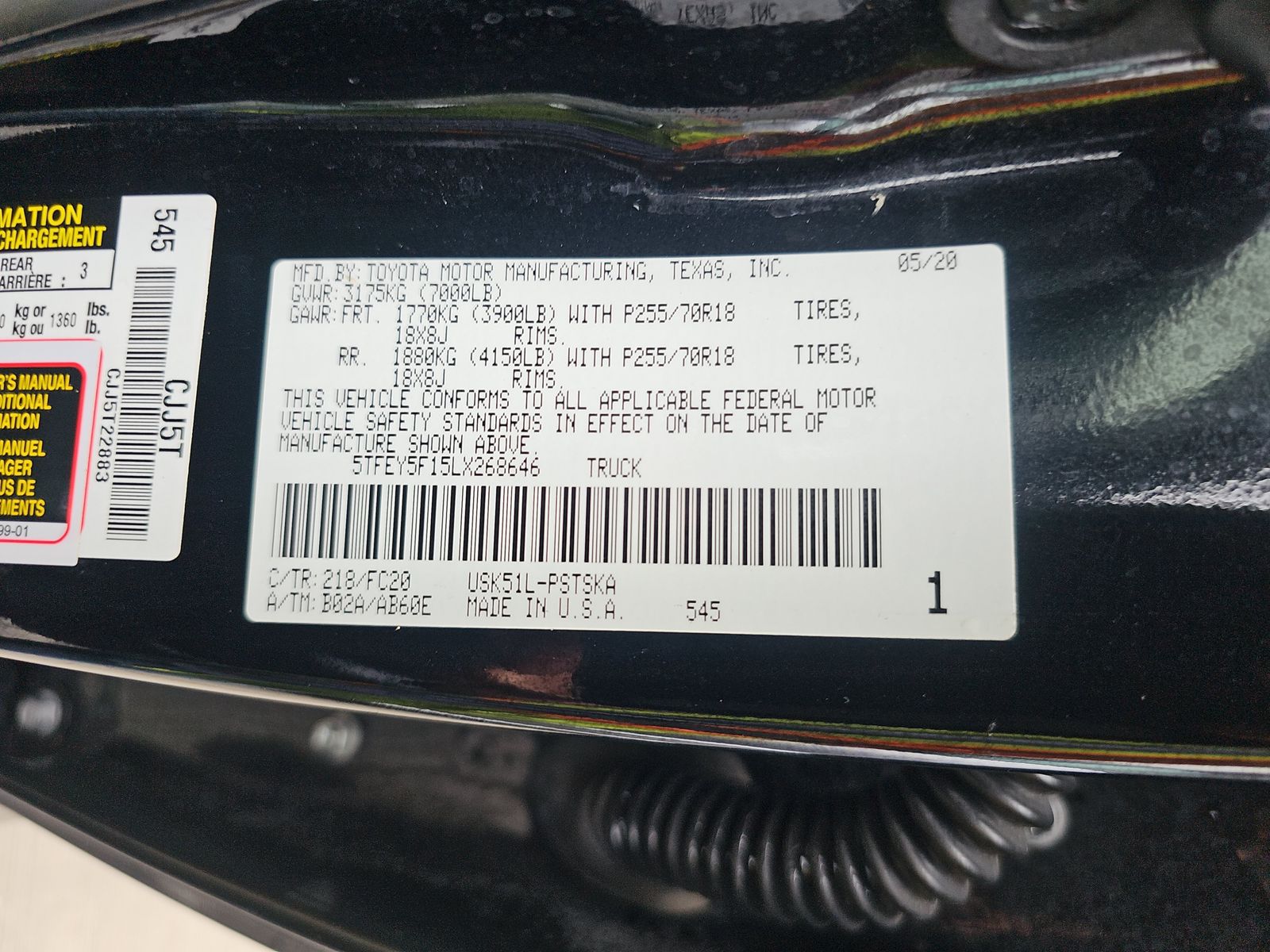 2020 Toyota Tundra SR5 RWD