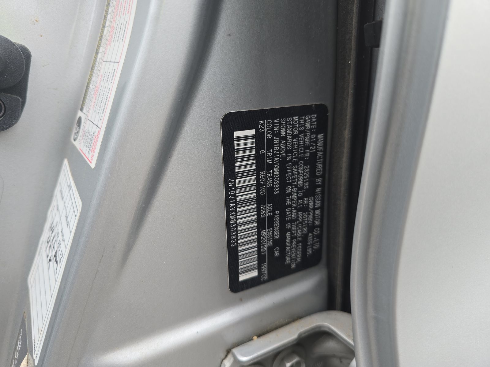 2021 Nissan Rogue Sport S FWD