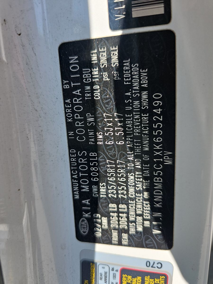 2019 Kia Sedona LX FWD