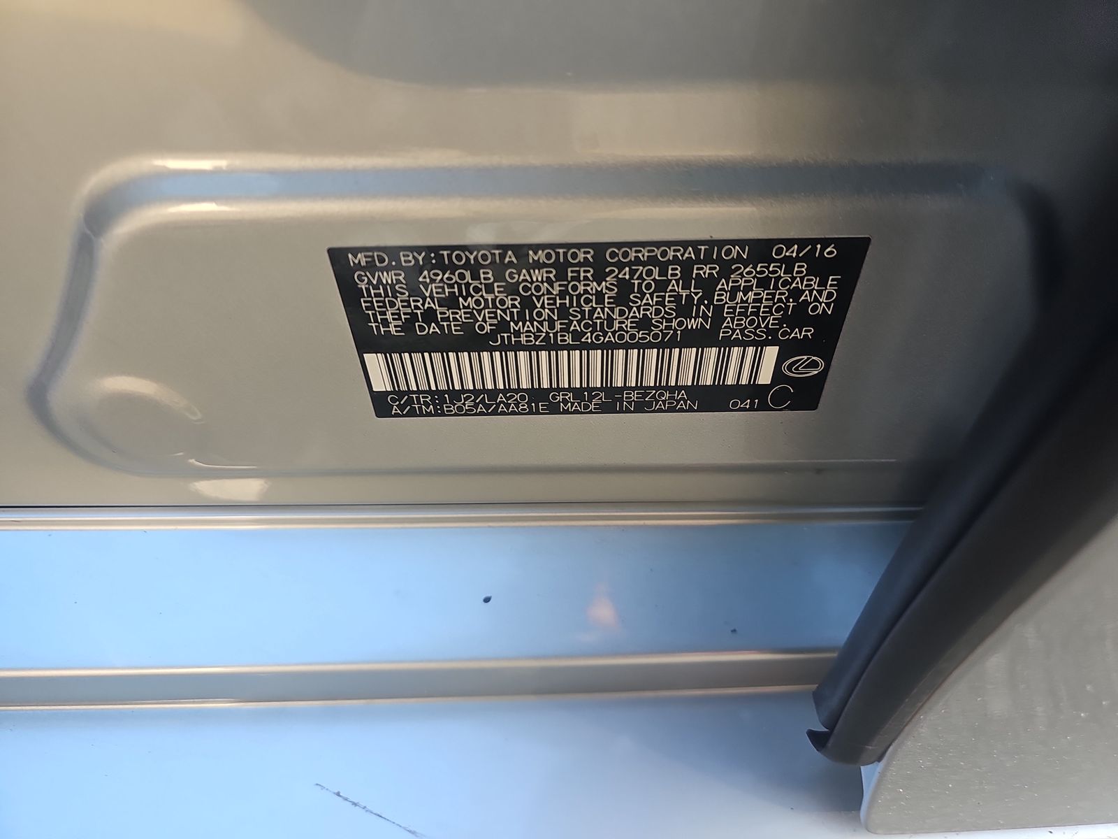 2016 Lexus GS GS 350 RWD