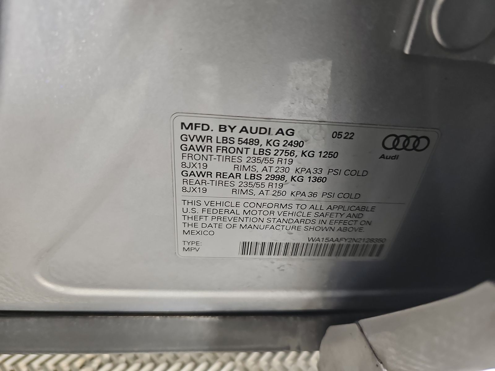 2022 Audi Q5 S line Premium Plus AWD