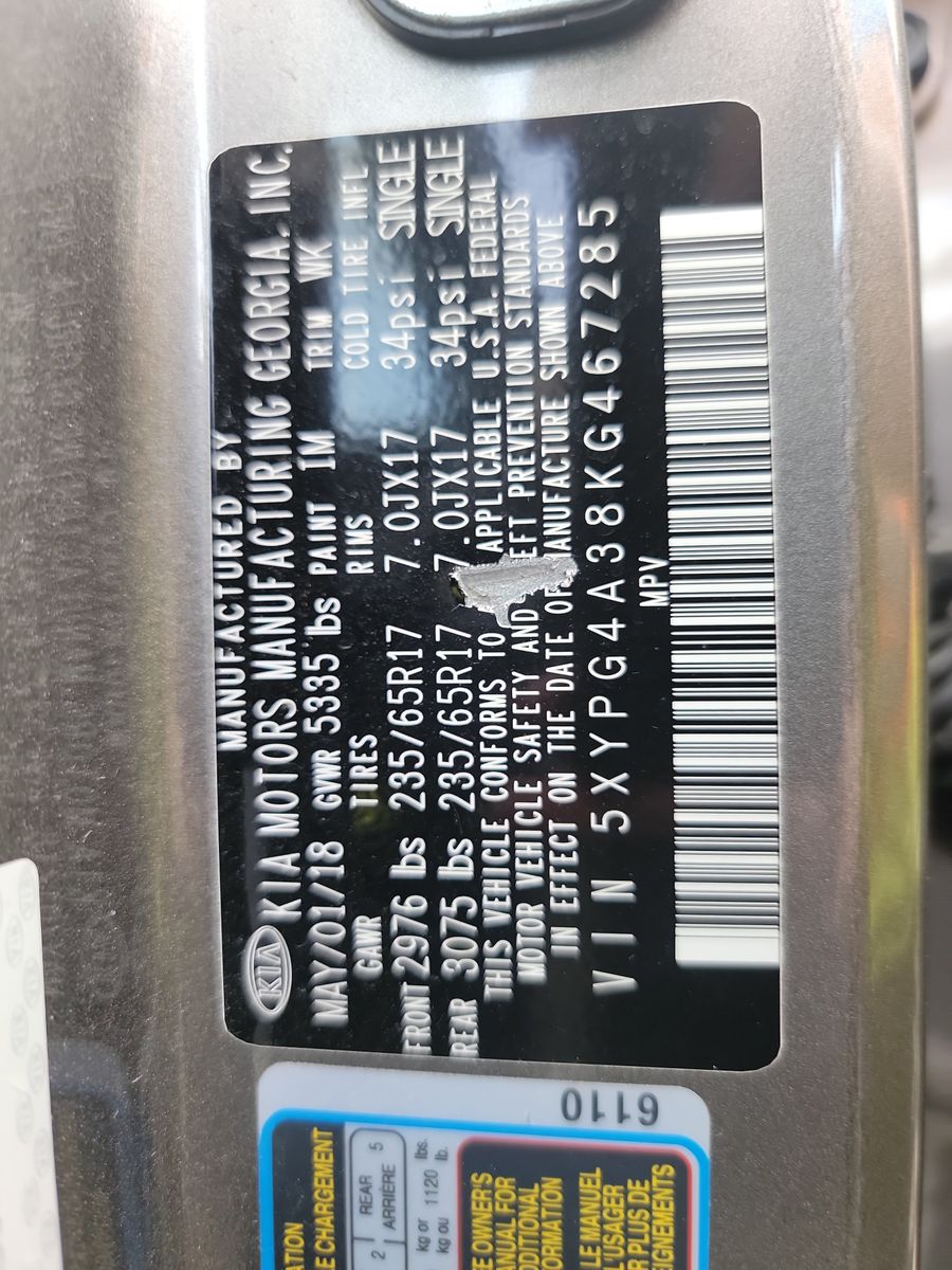 2019 Kia Sorento L FWD