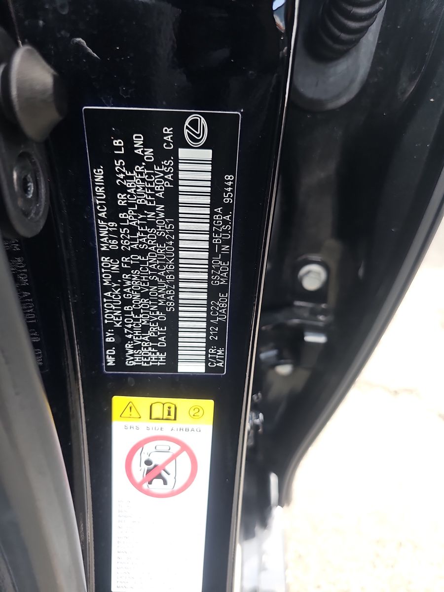 2019 Lexus ES ES 350 Ultra Luxury FWD