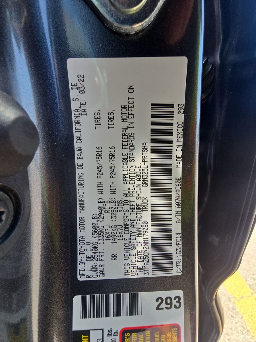 2022 Toyota Tacoma SR5 RWD