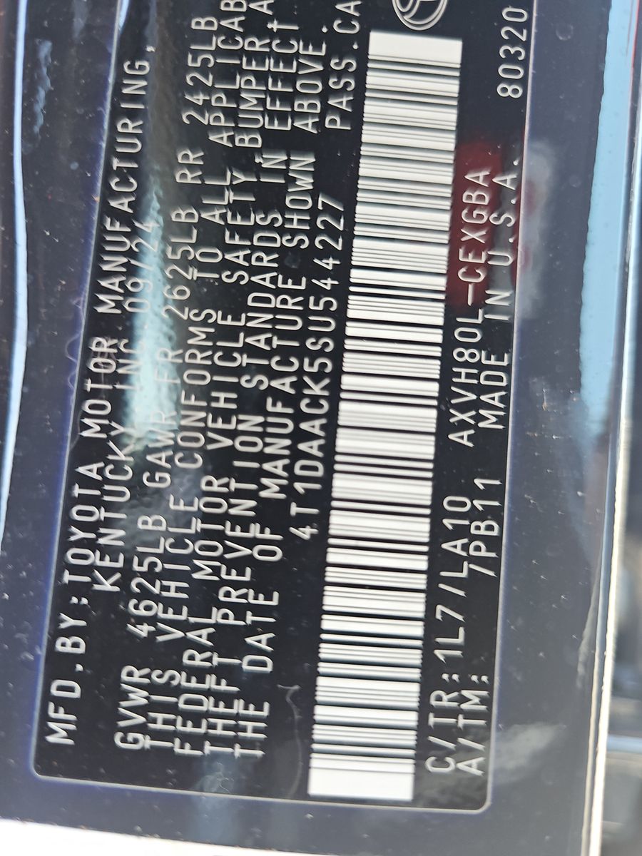 2025 Toyota Camry XSE FWD