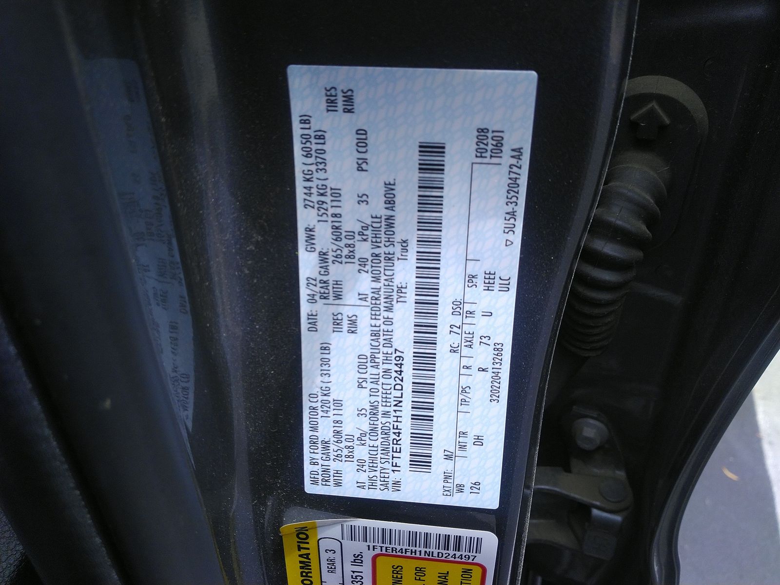 2022 Ford Ranger Lariat AWD