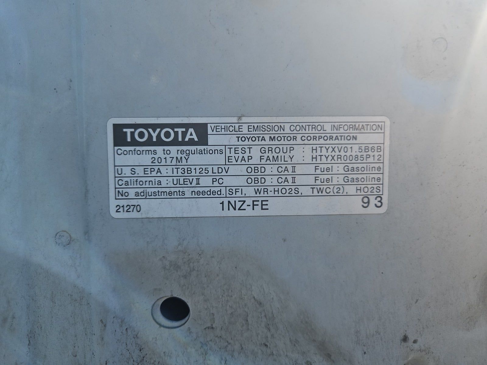 2017 Toyota Yaris L FWD