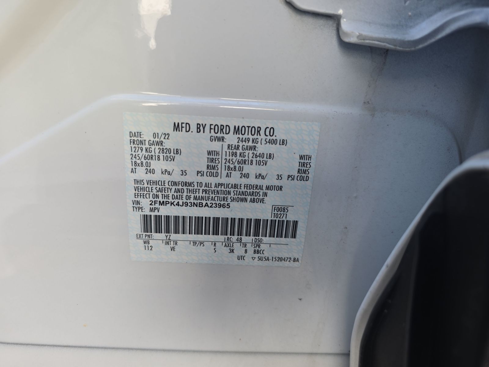 2022 Ford Edge SEL AWD