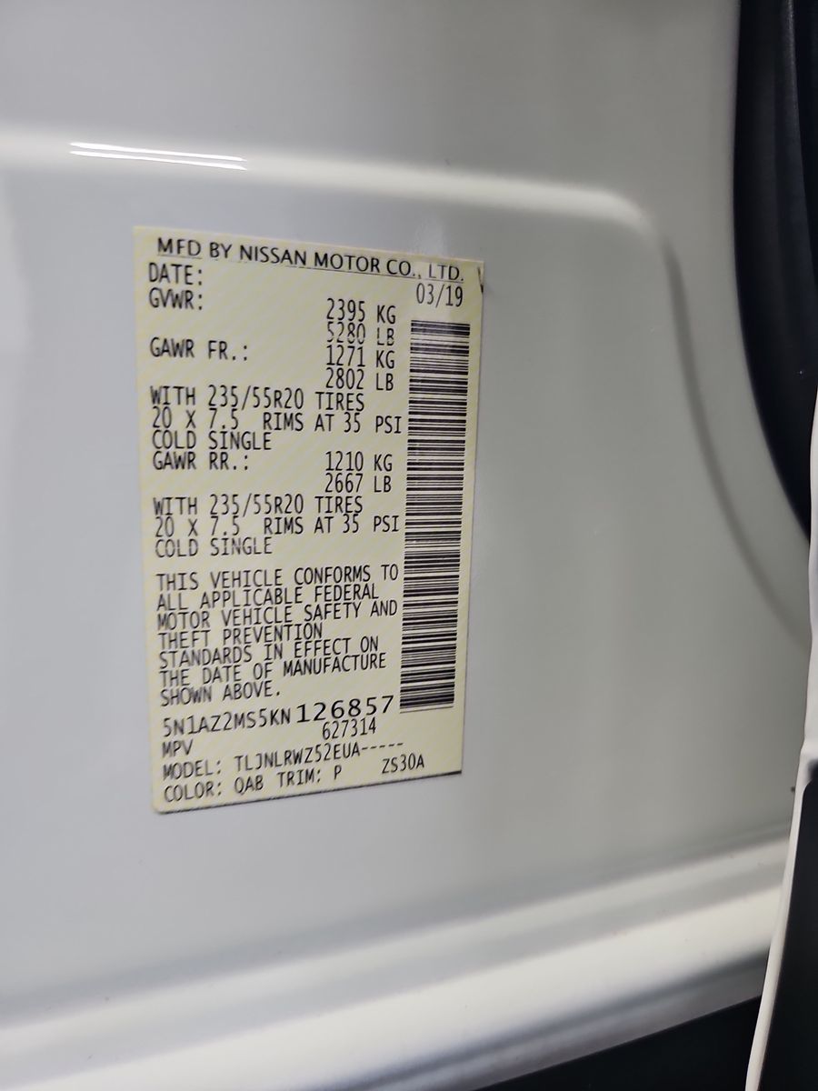 2019 Nissan Murano SL AWD