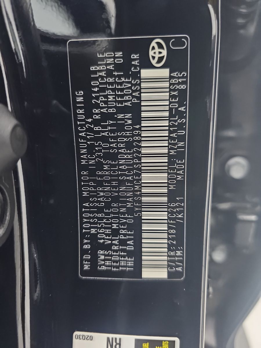 2025 Toyota Corolla SE FWD