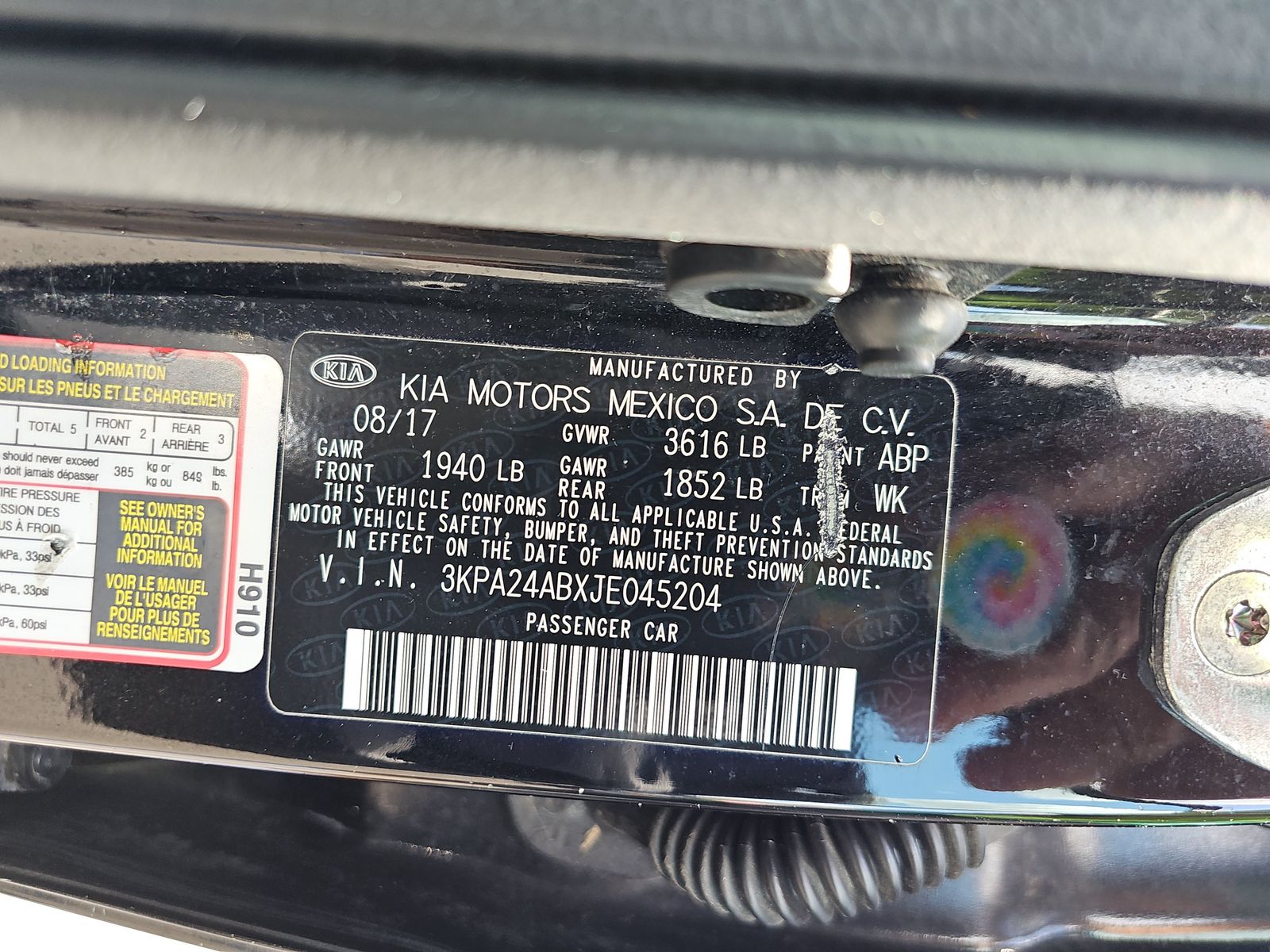 2018 Kia Rio S FWD