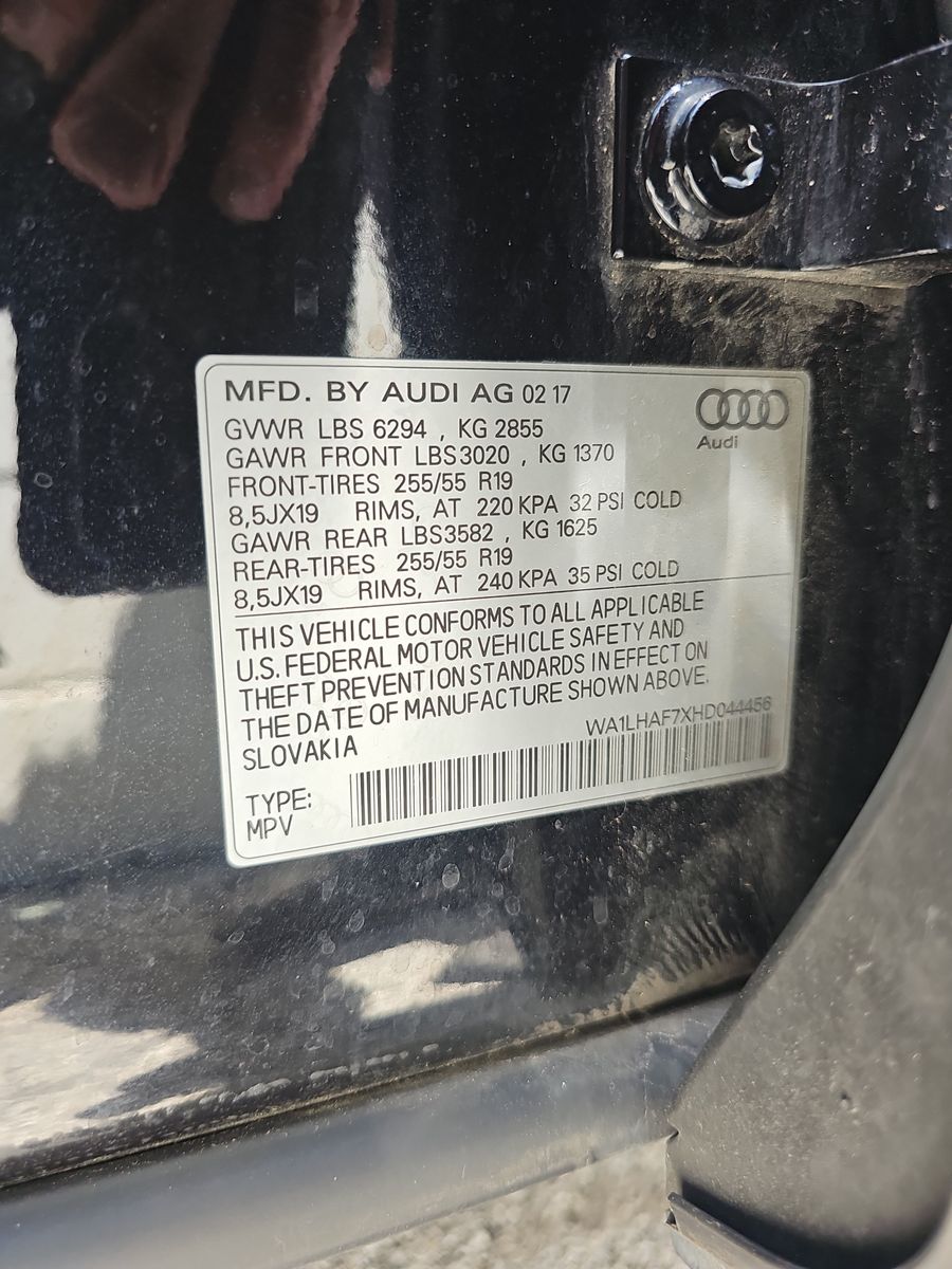 2017 Audi Q7 2.0T Premium Plus AWD