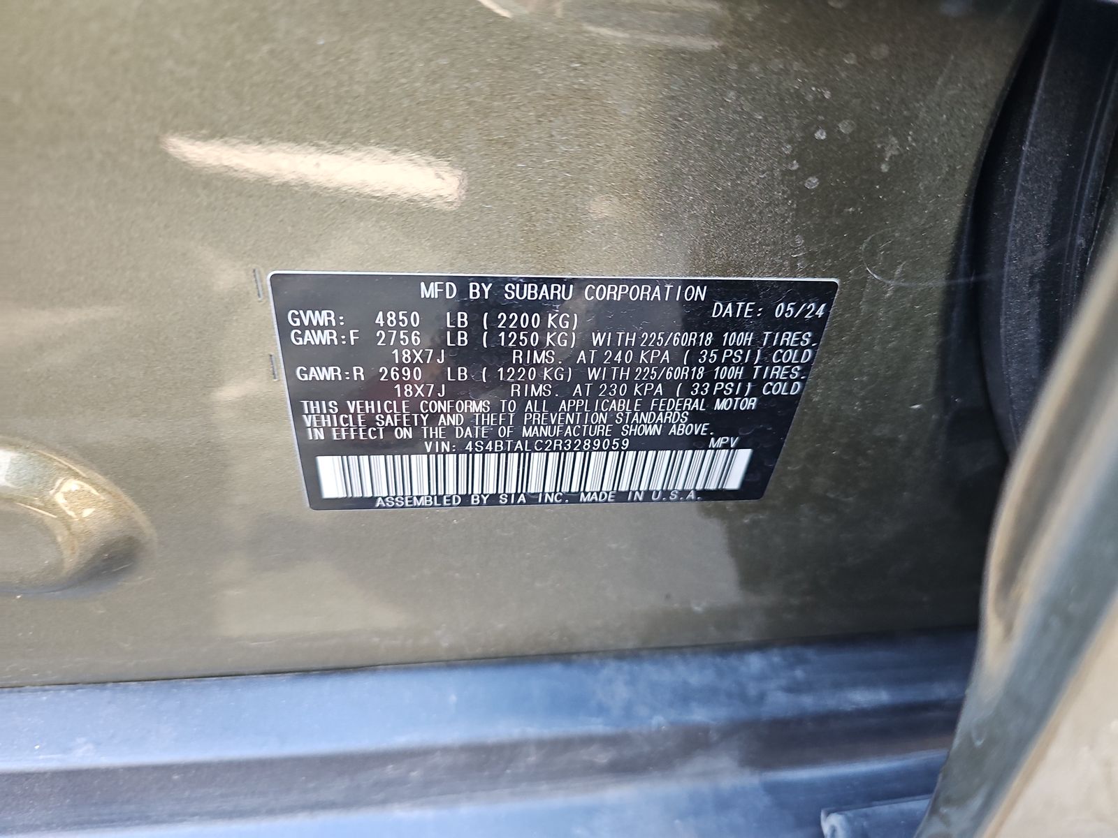 2024 Subaru Outback Onyx Edition AWD