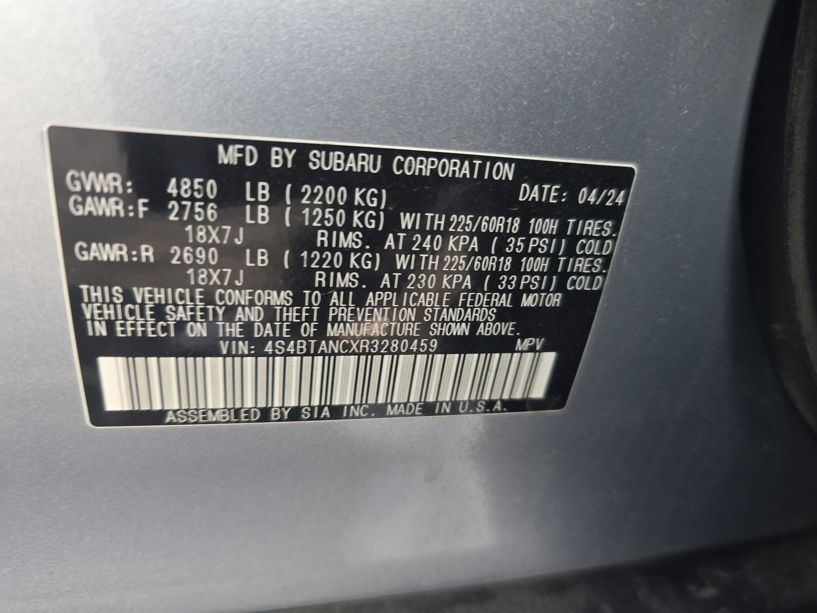 2024 Subaru Outback Limited AWD