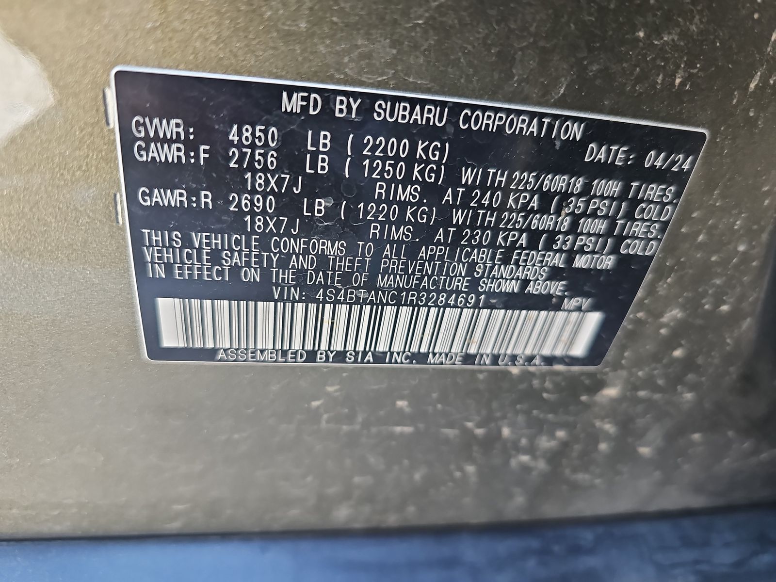 2024 Subaru Outback Limited AWD