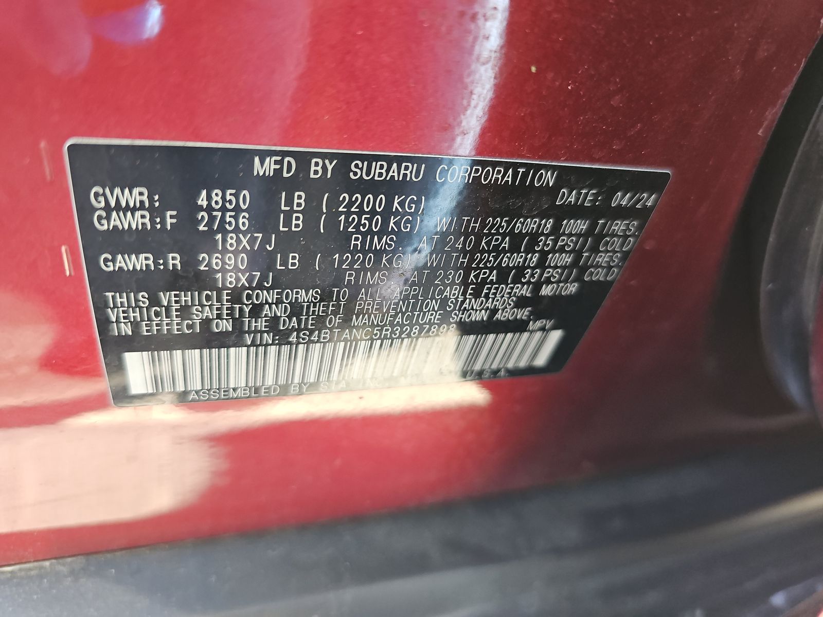 2024 Subaru Outback Limited AWD