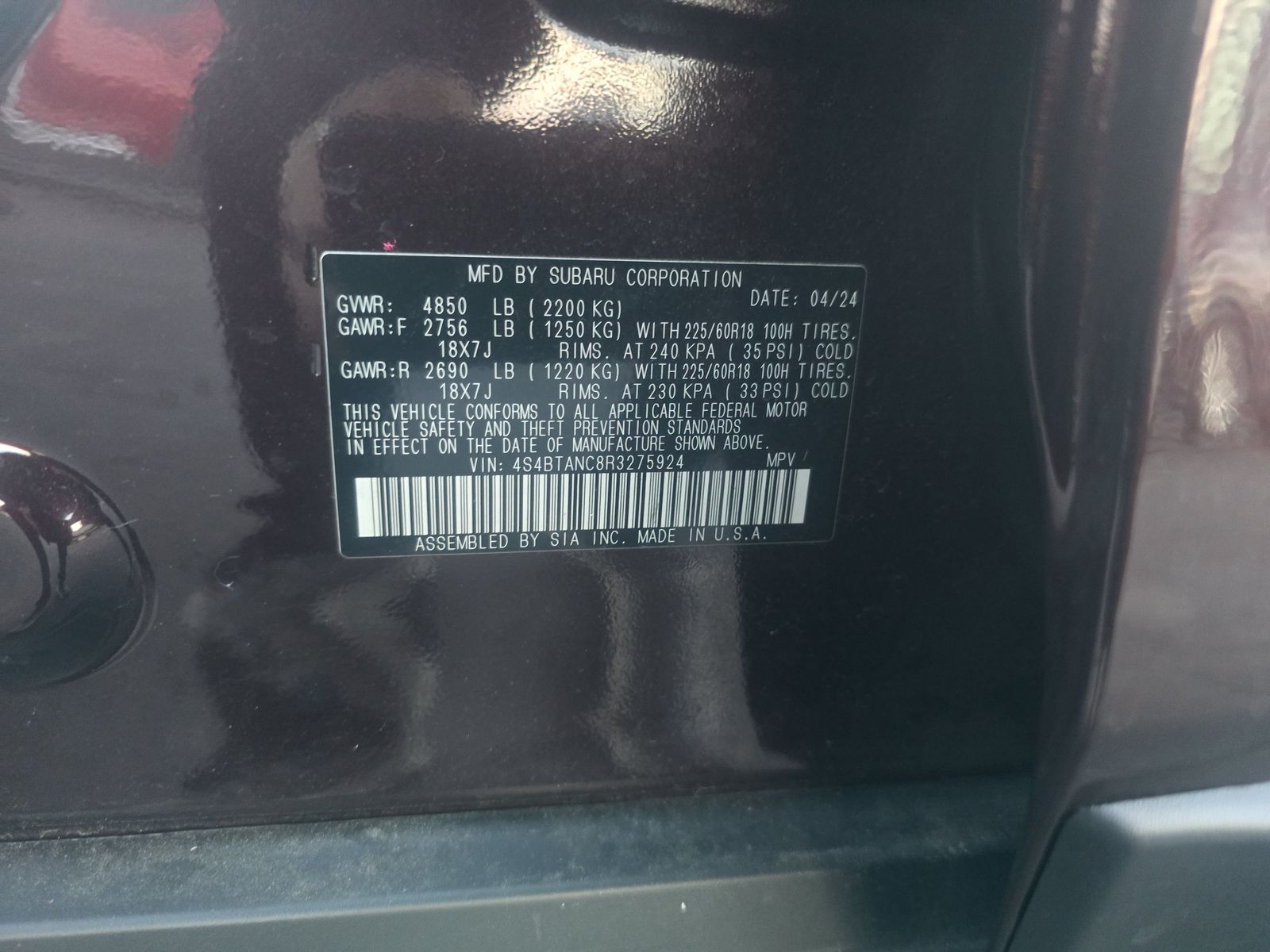 2024 Subaru Outback Limited AWD