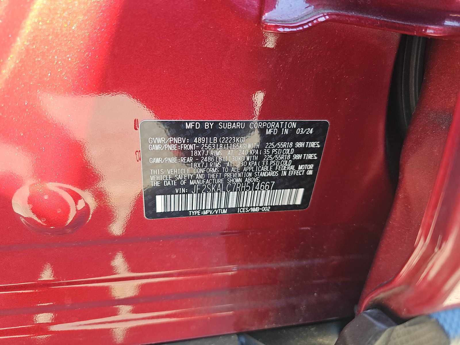 2024 Subaru Forester Limited AWD
