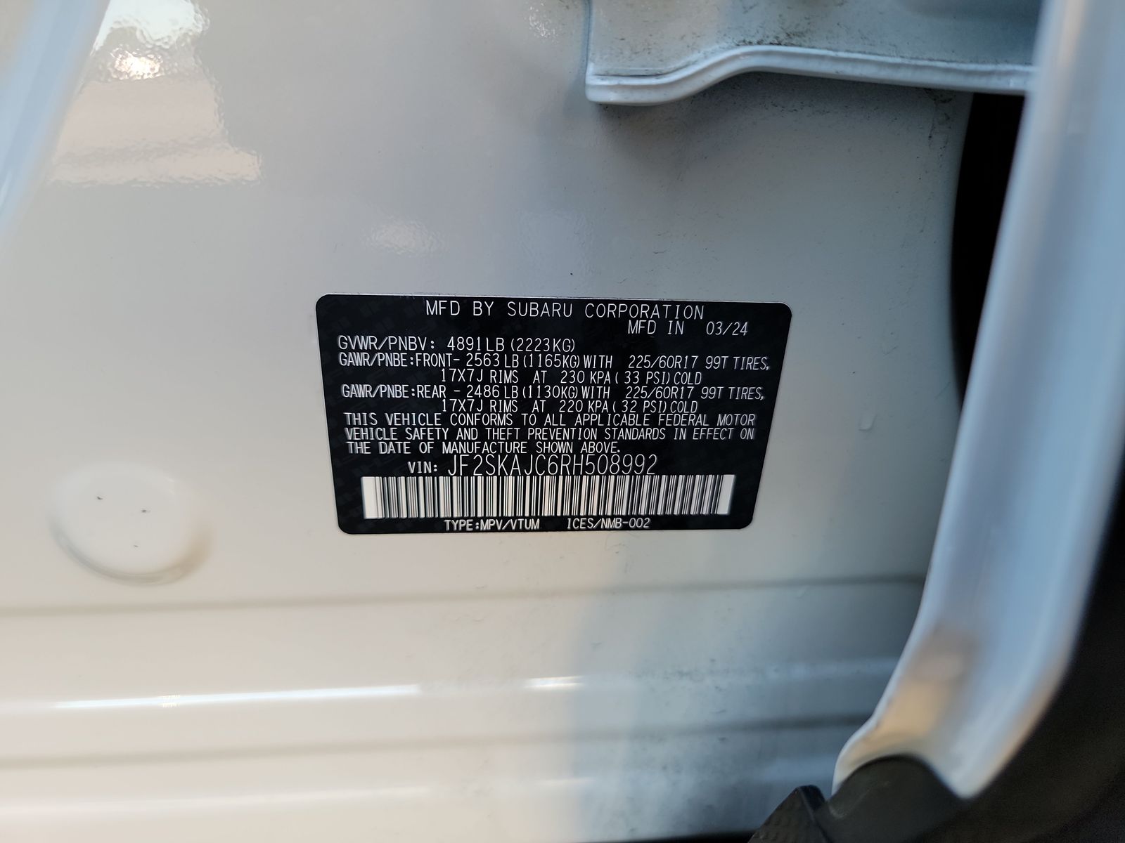 2024 Subaru Forester Wilderness AWD