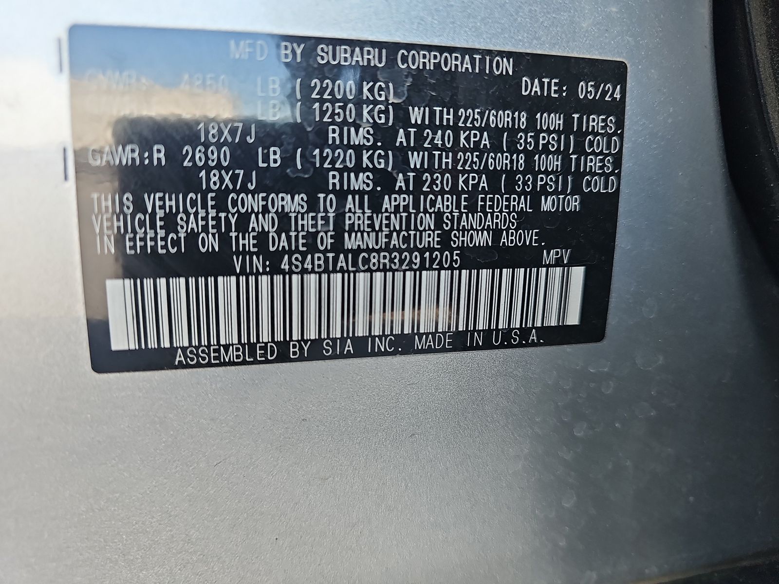 2024 Subaru Outback Onyx Edition AWD