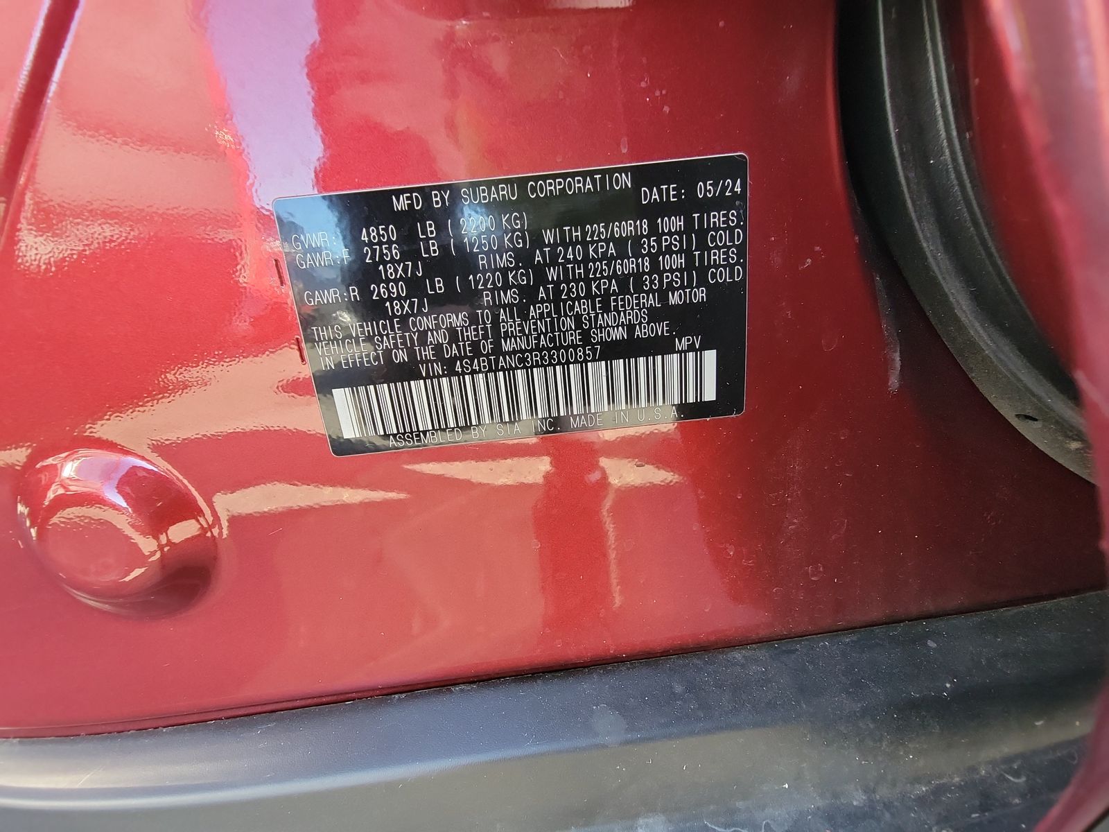 2024 Subaru Outback Limited AWD