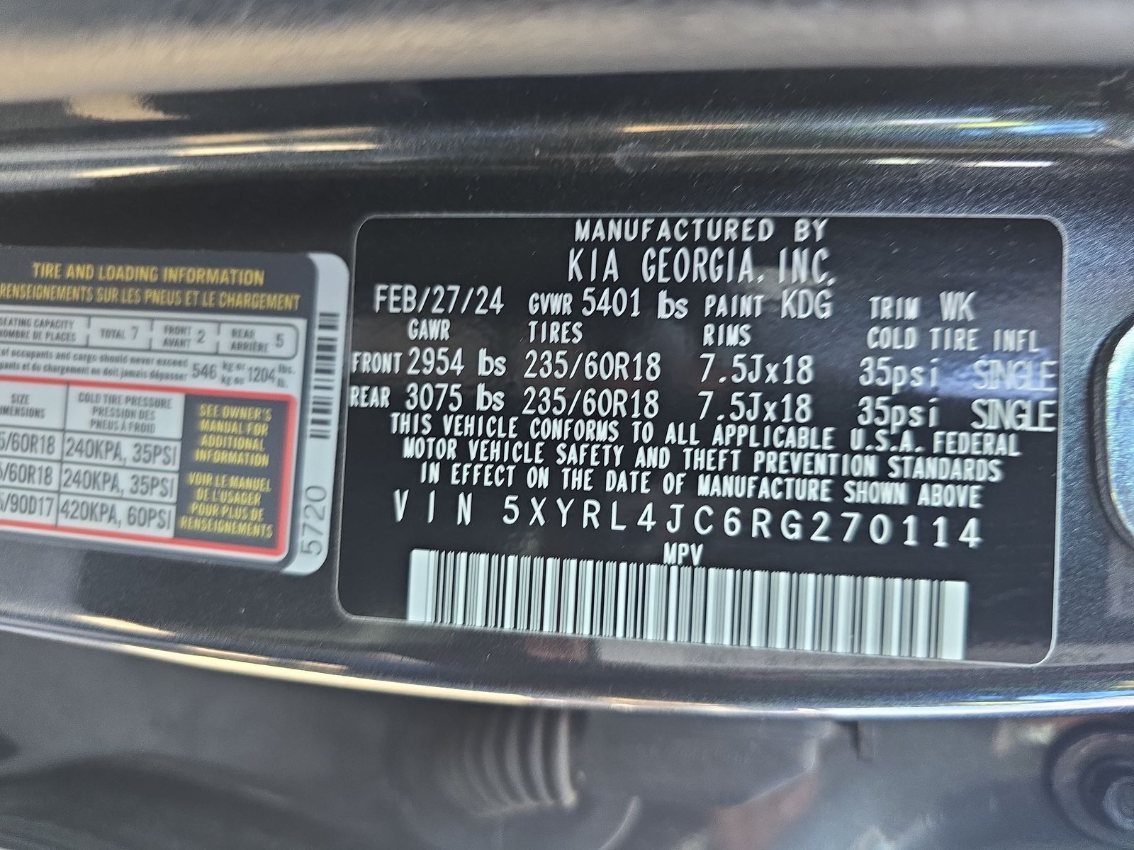 2024 Kia Sorento S FWD