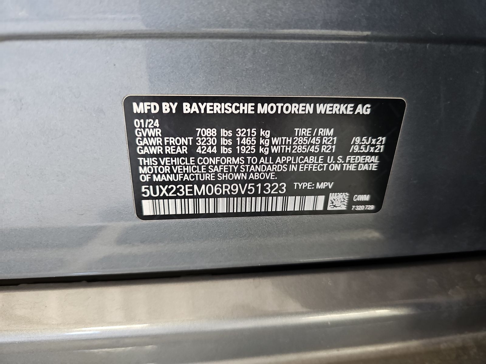 2024 BMW X7 xDrive40i AWD