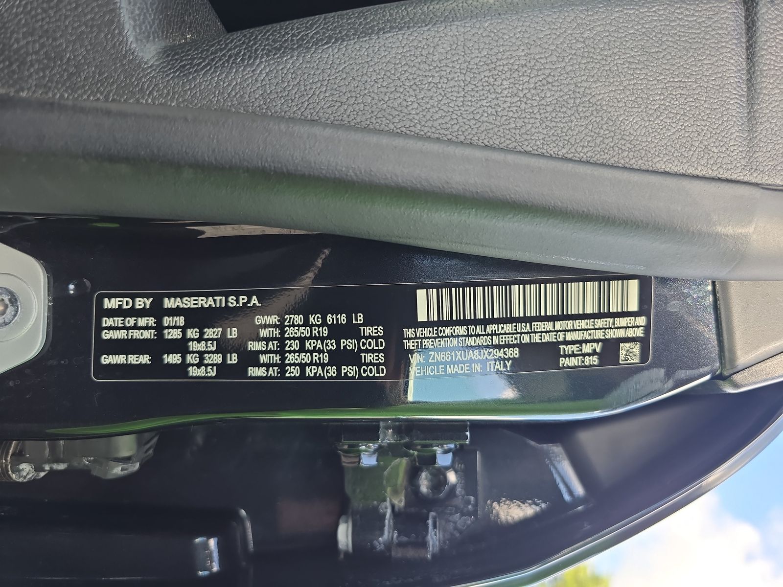 2018 Maserati Levante Base AWD
