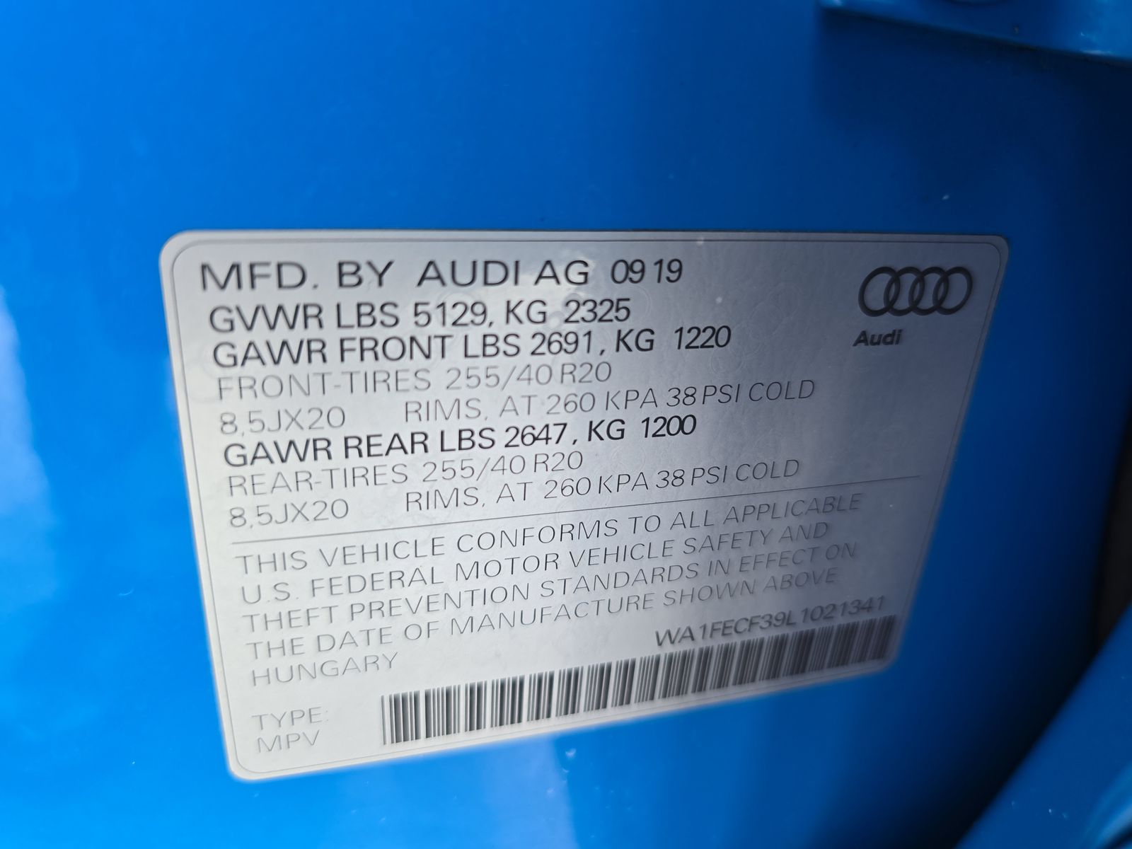 2020 Audi Q3 2.0T S line Prestige AWD
