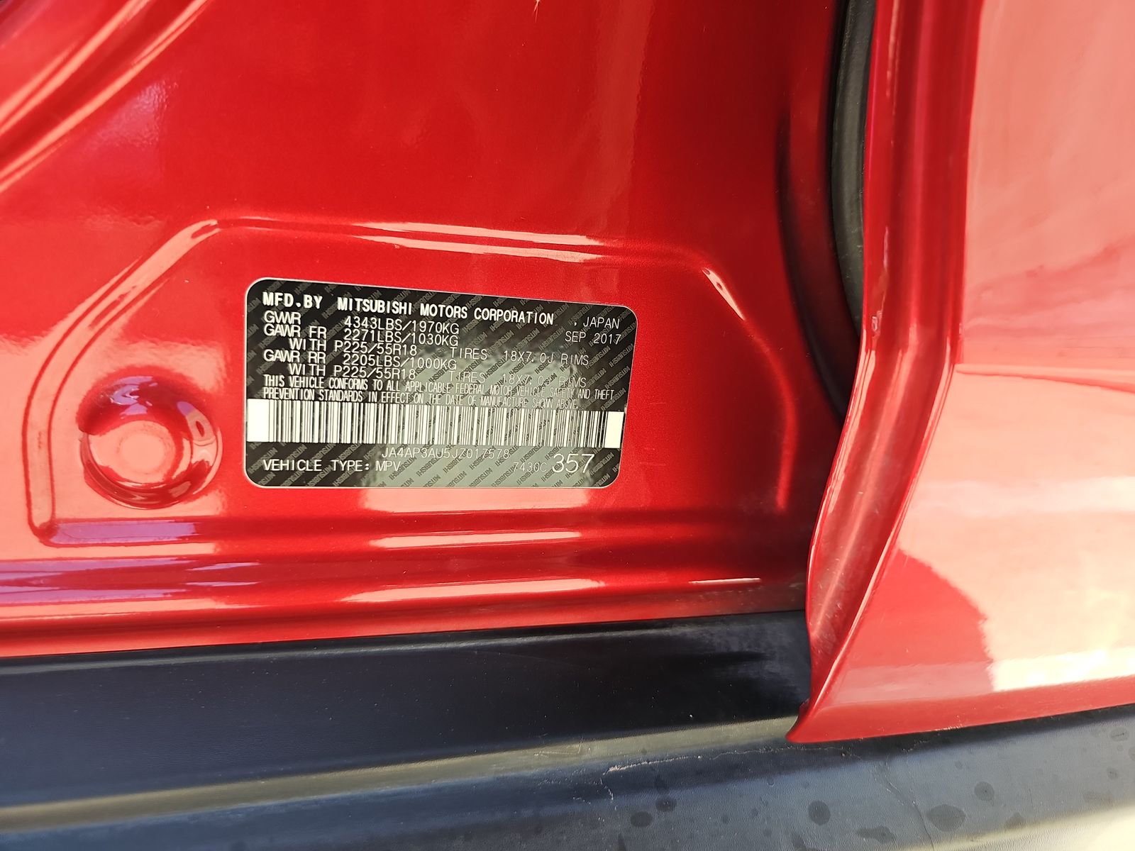 2018 Mitsubishi Outlander Sport ES FWD