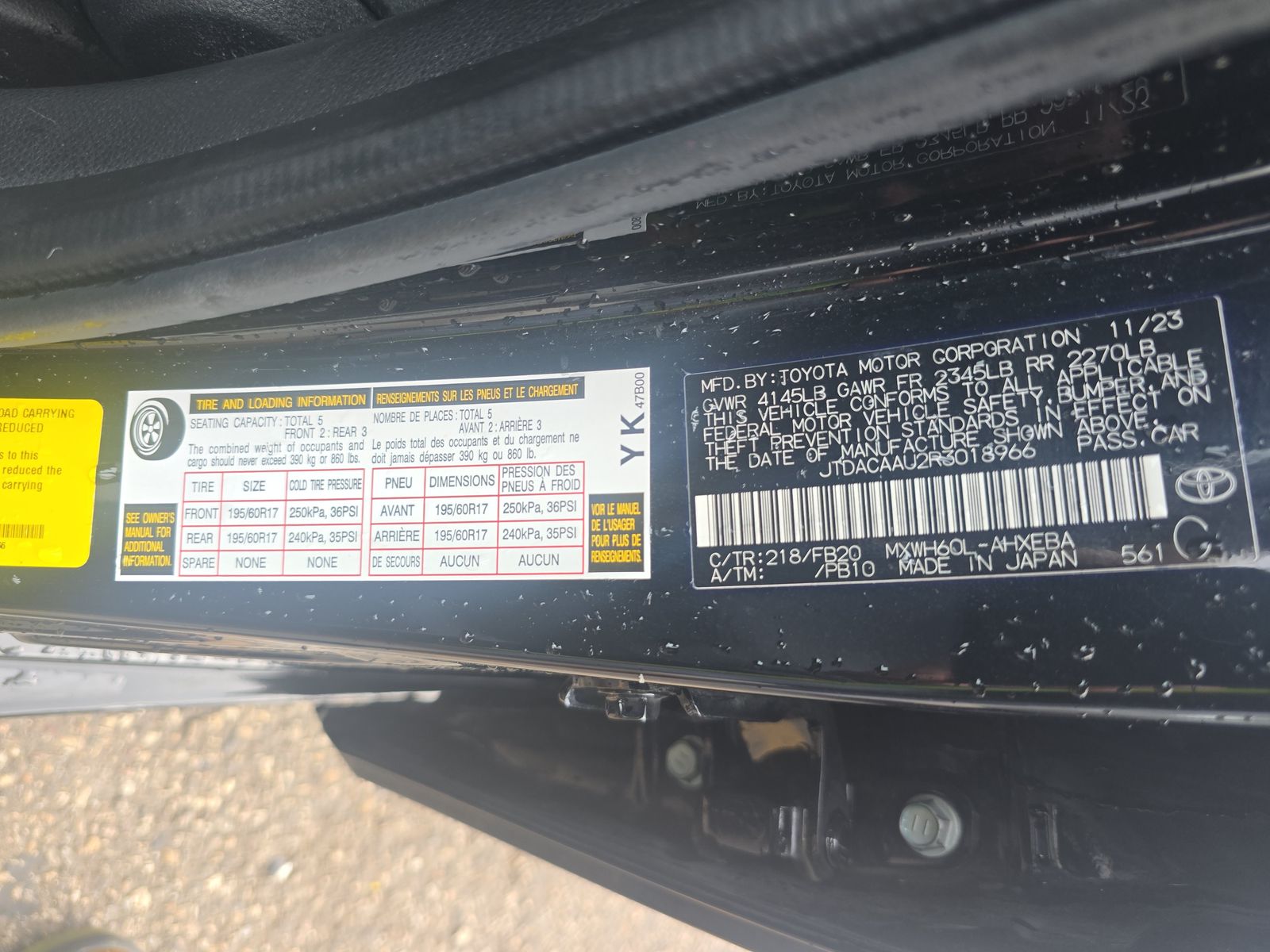 2024 Toyota Prius LE FWD