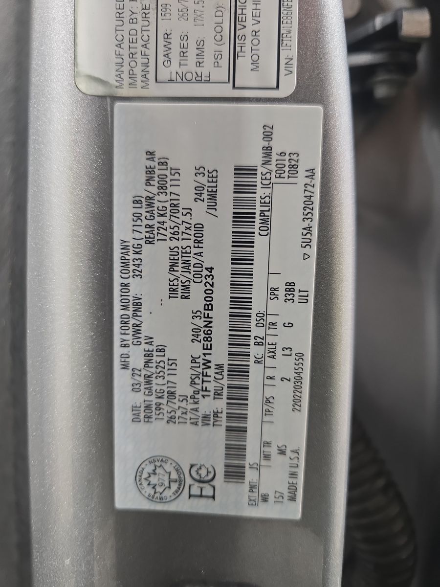 2022 Ford F-150 XLT AWD