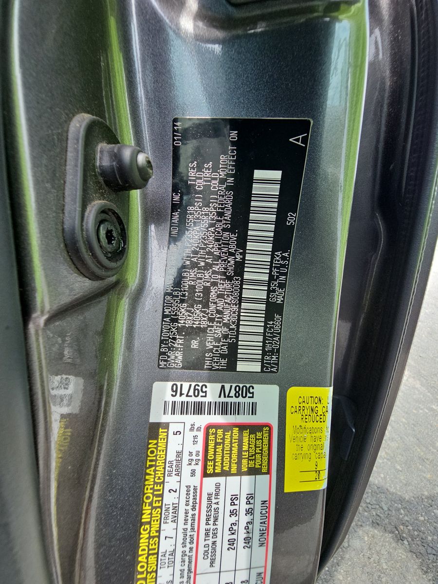 2014 Toyota Sienna LE AWD