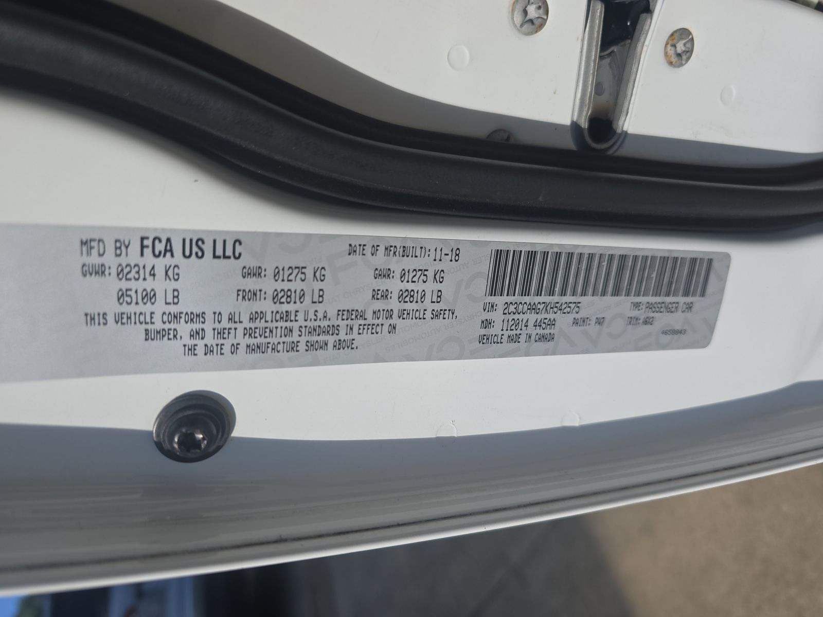 2019 Chrysler 300 Touring L RWD