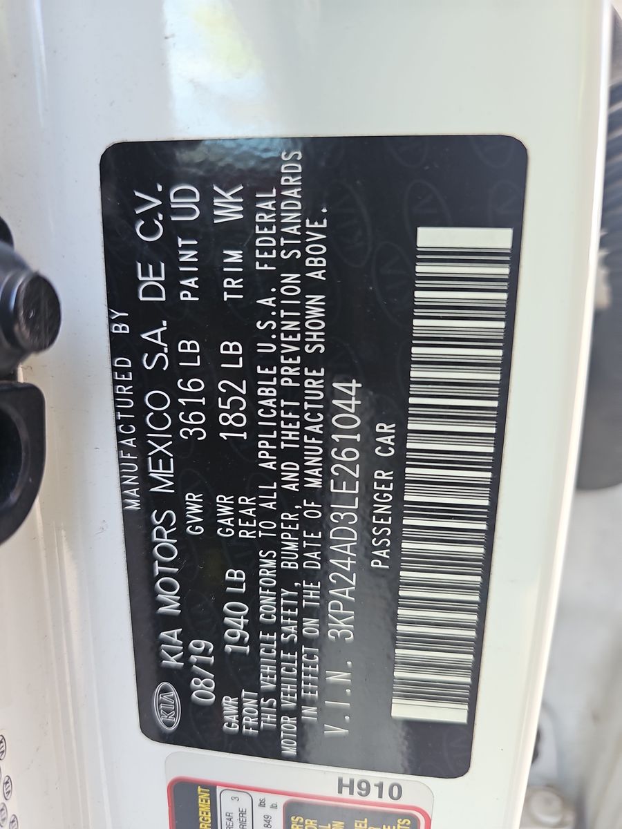 2020 Kia Rio LX FWD