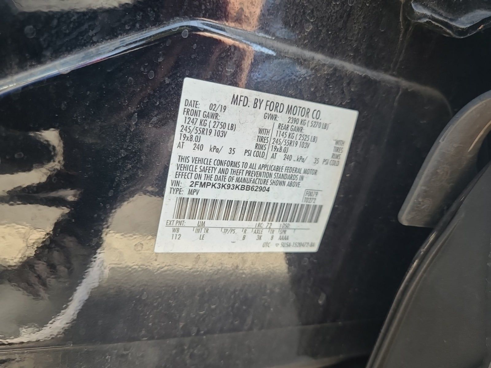 2019 Ford Edge Titanium FWD