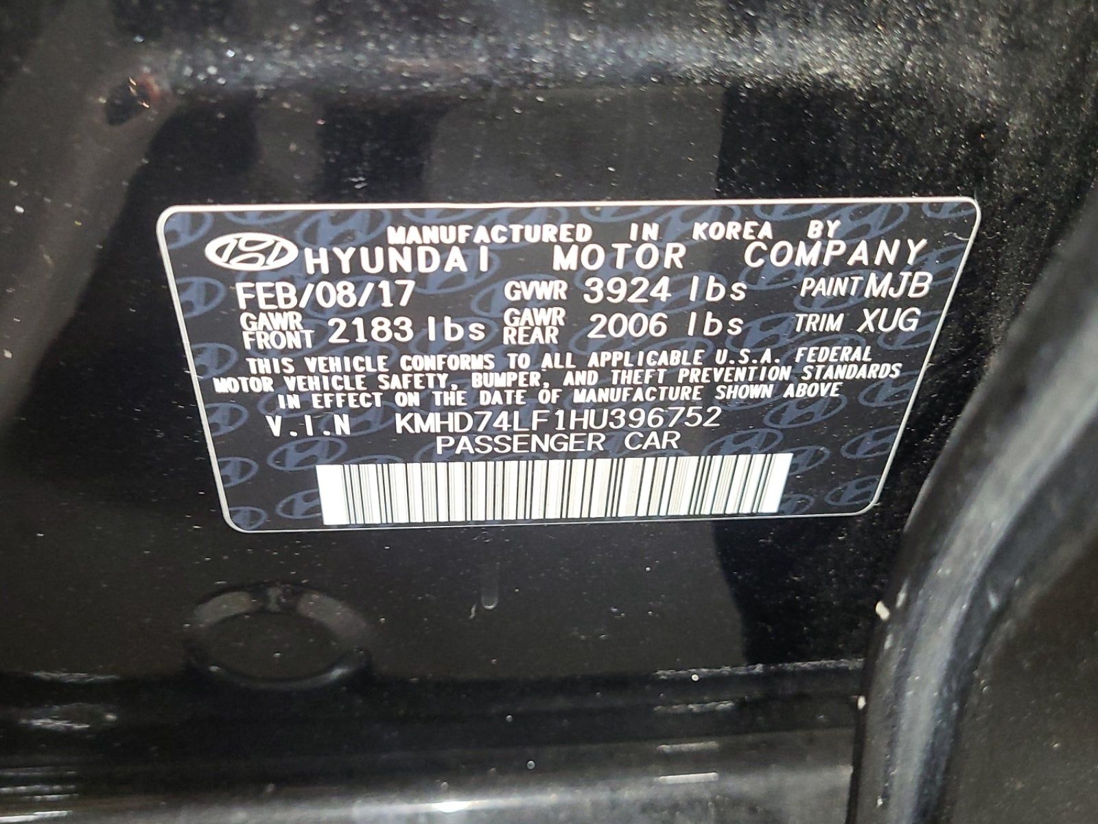 2017 Hyundai Elantra SE FWD