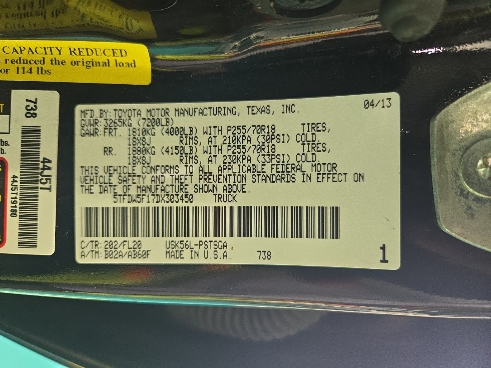 2013 Toyota Tundra Base AWD