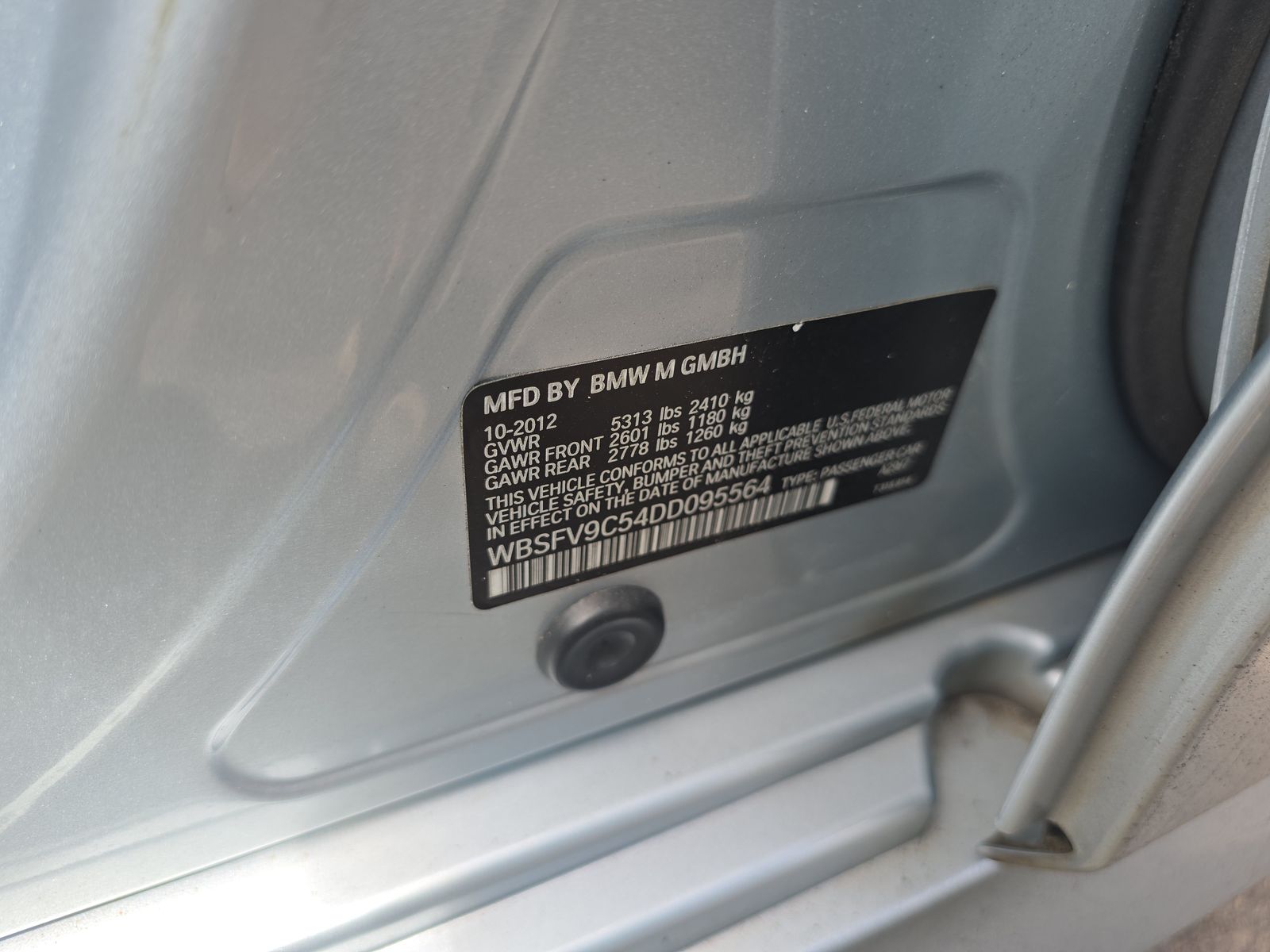 2013 BMW M5 Base RWD