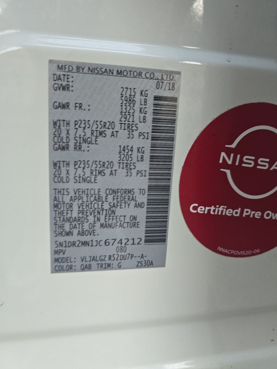 2018 Nissan Pathfinder SL FWD